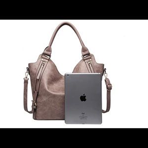 ITSCOSY Women Leather Hobo Bag and wristlet